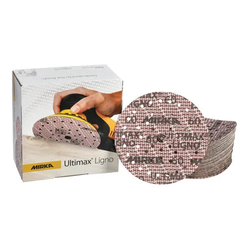 Mirka Ultimax Ligno 6 Inch Multifit Grip Discs - Grit Detail | UnitedFinish.com