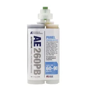 Adhesive Engineering AE 260PB Automotive Panel Bonding Adhesive, 2:1 Epoxy – 210 mL Kit with 3 Mixing Nozzles
