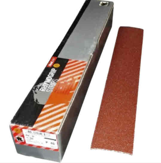 Indasa Rhynogrip  2.75" x 16.5" Red Line Grip  Sanding Board Strips, 950 Series