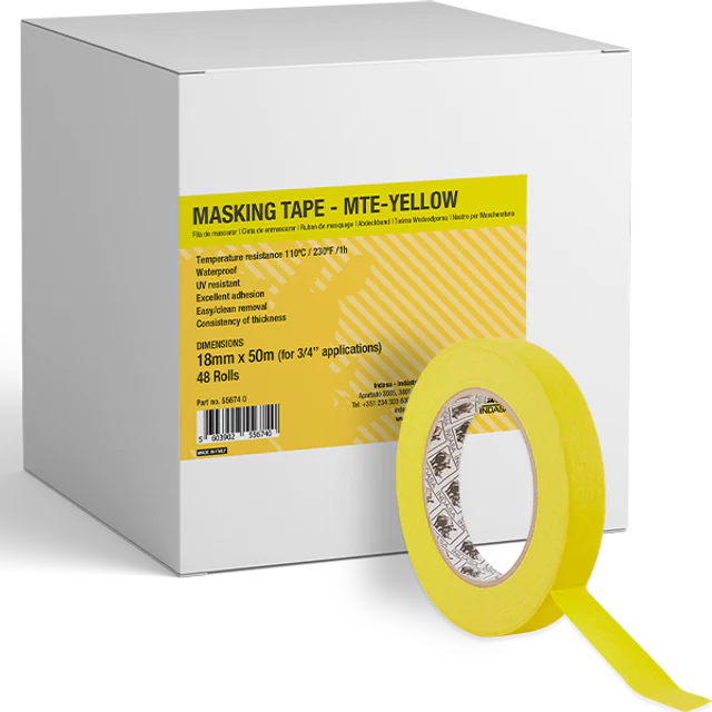 Indasa MTY Masking Tape 18mm 556740 - In Use | UnitedFinish.com