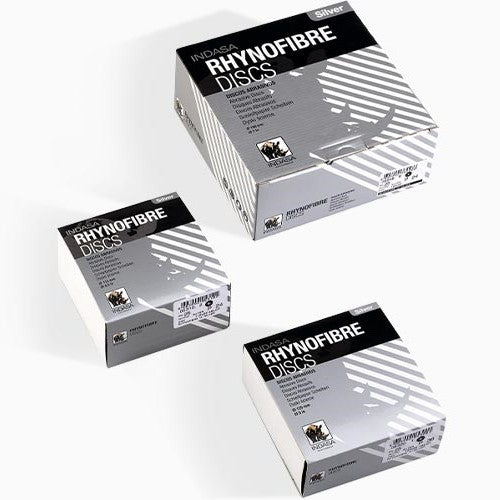 Indasa 4.5in Rhynofibre A Silver Resin Fiber Grinding Discs 4500 Series by INDASA | UnitedFinish.com