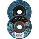 Indasa 4.5" X 7/8" Rhyno Flap Zirc Discs, Fiberglass Hub, Zirconia, T29 Conical