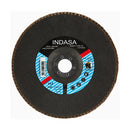 Indasa 4.5" X 7/8" Rhyno Flap Alox DISCS, Fiberglass Hub, Aluminum Oxide, T29 Conical