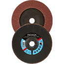 Indasa 4.5" X 7/8" Rhyno Flap Alox DISCS, Fiberglass Hub, Aluminum Oxide, T29 Conical