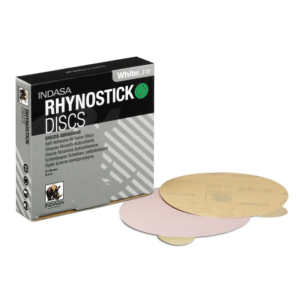 Indasa 8" Rhynostick Whiteline PSA Solid Sanding Discs, 82 Series