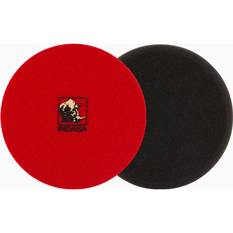 Indasa Autogloss 8in Black Soft Finishing Pad 600931 - Side View | UnitedFinish.com