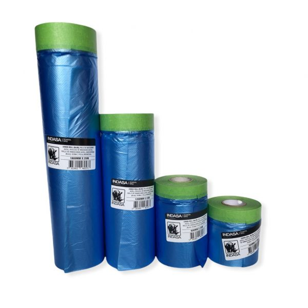 Indasa Cover Rolls Pre-Taped Masking Film - In Use | UnitedFinish.com