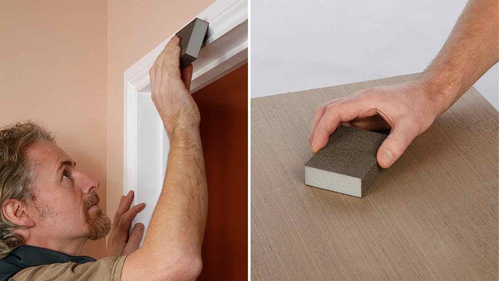 Indasa Foam Sanding Sponge Block 3200B - In Use | UnitedFinish.com