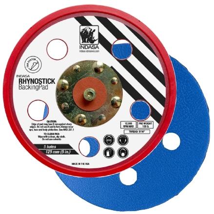 Indasa Rhynostick 5in 5-Hole PSA Pad 6001-5H - Package | UnitedFinish.com