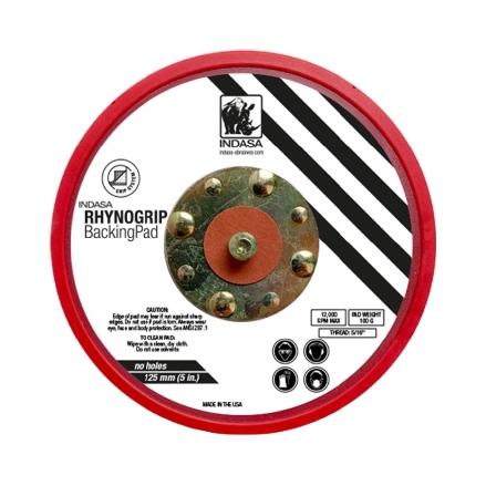 Indasa Rhynogrip 5in Solid Grip Backup Pad 6002 by INDASA | UnitedFinish.com