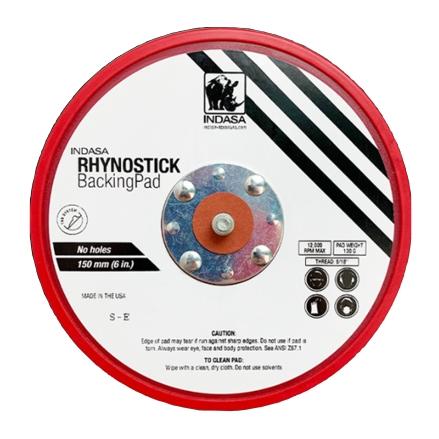 Indasa Rhynostick 6" Solid PSA Backup Pad, 6003