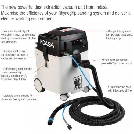 Indasa Mobile Dust Extraction LPE45 592526 - In Use | UnitedFinish.com