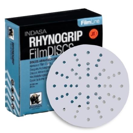 Indasa 6" FilmLine Rhynogrip Utlravent Multi-Hole Vacuum Sanding Discs, 7660F Series