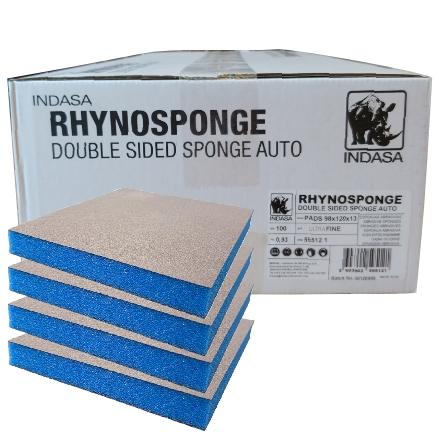 Indasa Rhyno Sponge Double Sided Hand Sanding Pads, Ultra Fine