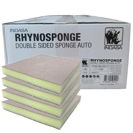 Indasa Rhyno Sponge Double Sided Hand Sanding Pads, Micro Fine