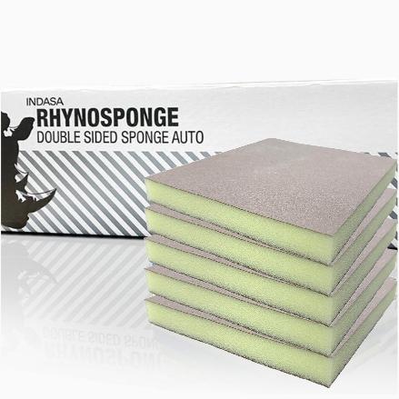 Indasa Rhyno Sponge Double Sided Hand Sanding Pads, Micro Fine