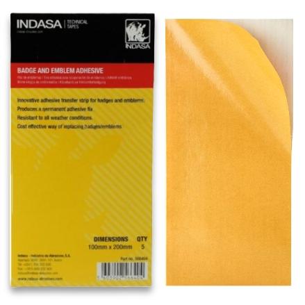 Indasa Badge Emblem Adhesive Kit 5-Strip Transfer Tape System 566404 by INDASA | UnitedFinish.com