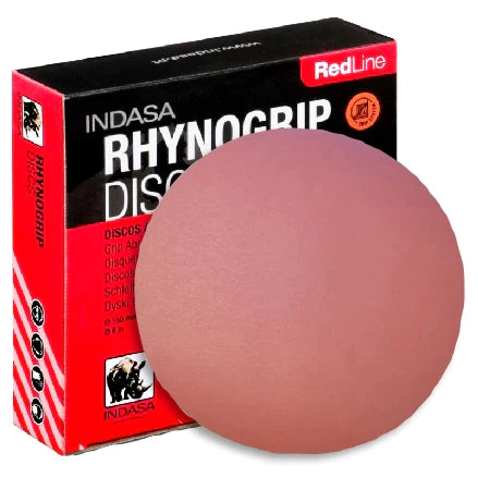 Indasa 8" Rhynogrip Red Line Solid Sanding Discs, 820 Series