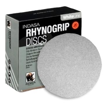 Indasa 5" Rhynogrip Whiteline Solid Sanding Discs (Velcro Tyoe), 52 Series