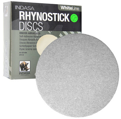 Indasa 6" Rhynostick White Line PSA Sanding Discs – Production Grade Abrasives (60 Series)