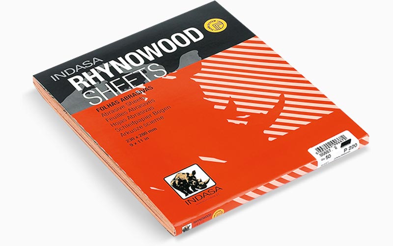 Indasa Rhynowood 9x11 Dry Sanding Sheets Premium Wood Abrasive P80-P320 4 Series by INDASA | UnitedFinish.com
