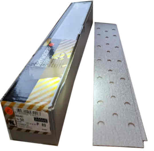 Indasa Rhynogrip HTLINE 2.75in x 16.5in 23-Hole Grip Vacuum Sanding Board Strips 950-R Series by INDASA | UnitedFinish.com
