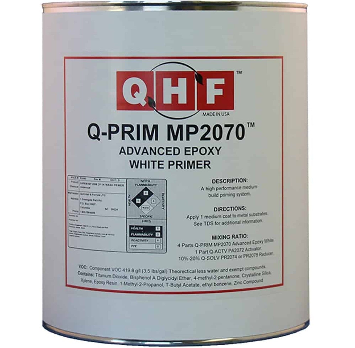 Q-PRIM MP2070 Advanced Epoxy White Primer by QHF | UnitedFinish.com