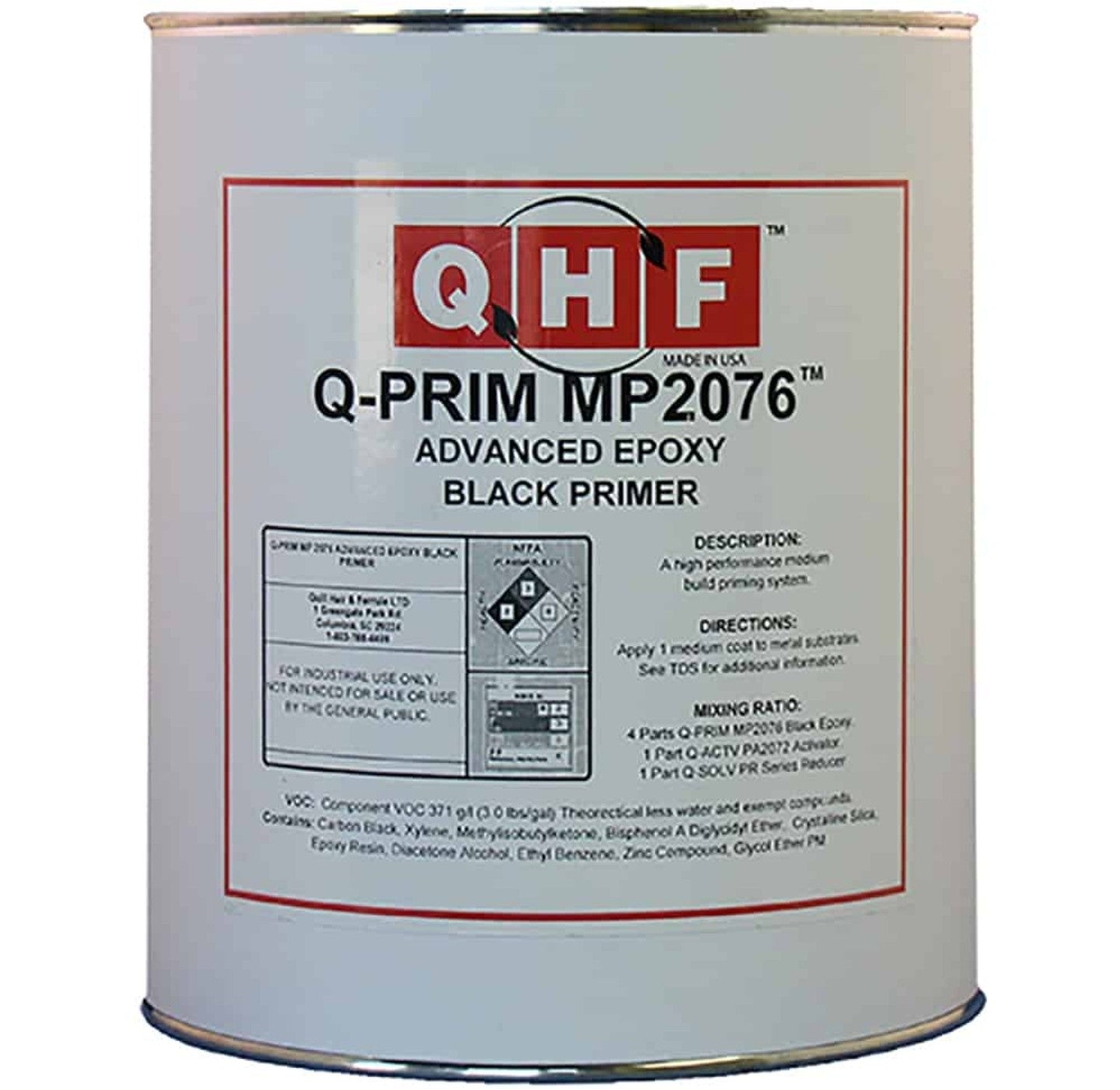 Q-PRIM MP2076 Advanced Epoxy Black Primer by QHF | UnitedFinish.com