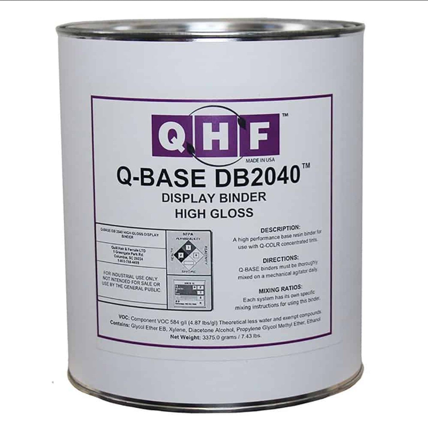 Q-BASE DB High Gloss Binder Gallon by QHF | UnitedFinish.com