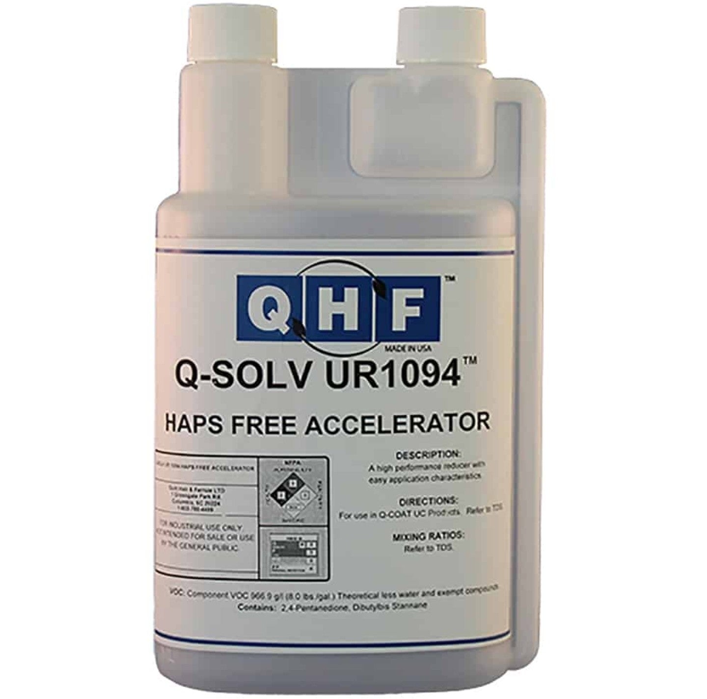 Q-SOLV UR1094 Accelerator Extender Quart by QHF | UnitedFinish.com